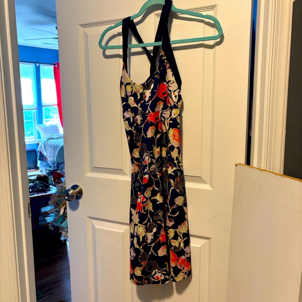 Patagonia Black Floral Midi Dress